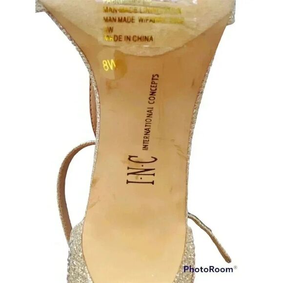 INC Crystal Open Toe with bow Sandals - Picture 7 of 8